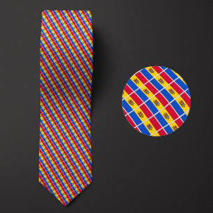 Vlag van Moldavië Patroon Stropdas