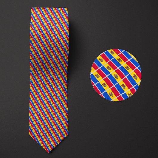 Vlag van Moldavië Patroon Stropdas