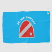 Vlag van Molise (Italië) Golfhanddoek (Horizontaal)