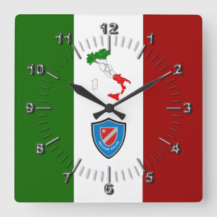 Vlag van Molise (Italië) Vierkante Klok