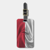 Vlag van Monaco Bagagelabel (Voorkant verticaal)