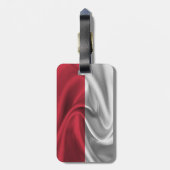 Vlag van Monaco Bagagelabel (Achterkant verticaal)