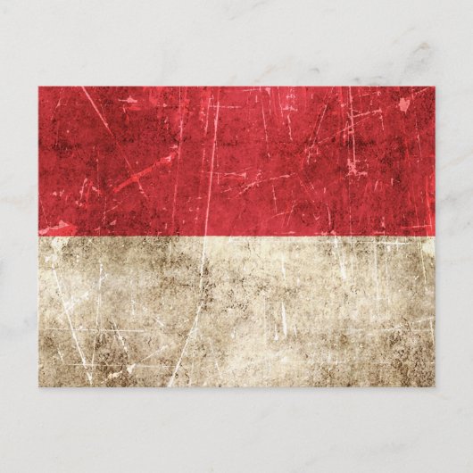 vlag van Monaco Briefkaart (Voorkant)