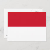 Vlag van Monaco Briefkaart (Voorkant / Achterkant)