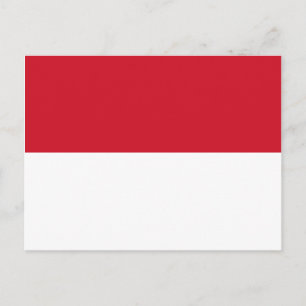 Vlag van Monaco Briefkaart