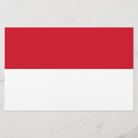 Vlag van Monaco Briefpapier (Voorkant)