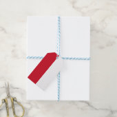 Vlag van Monaco Cadeaulabel (Met Touw)
