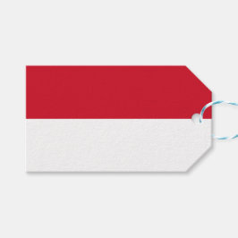 Vlag van Monaco Cadeaulabel