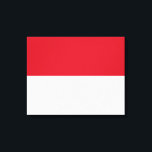 Vlag van Monaco Canvas Afdruk<br><div class="desc">Dit ontwerp is voorzien van de nationale vlag van Monaco (officieel het Vorstendom Monaco), een soevereine stadstaat, een soevereine staat en een soevereine microstaat op het Franse Riviera in Western Europa. Frankrijk grenst aan het noorden, het oosten en het westen en het Middellandse-Zeegebied aan het zuiden. Het vorstendom wordt algemeen...</div>