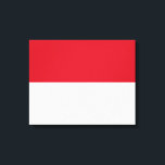 Vlag van Monaco Canvas Afdruk<br><div class="desc">Dit ontwerp is voorzien van de nationale vlag van Monaco (officieel het Vorstendom Monaco), een soevereine stadstaat, een soevereine staat en een soevereine microstaat op het Franse Riviera in Western Europa. Frankrijk grenst aan het noorden, het oosten en het westen en het Middellandse-Zeegebied aan het zuiden. Het vorstendom wordt algemeen...</div>