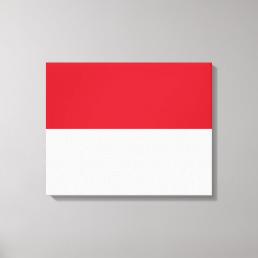 Vlag van Monaco Canvas Afdruk (Voorkant)