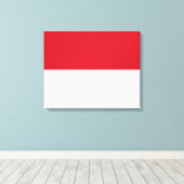 Vlag van Monaco Canvas Afdruk (Insitu (Houten vloer))