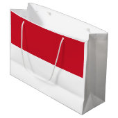 Vlag van Monaco Groot Cadeauzakje (Voorkant Gekanteld)