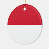 Vlag van Monaco Keramisch Ornament (Links)