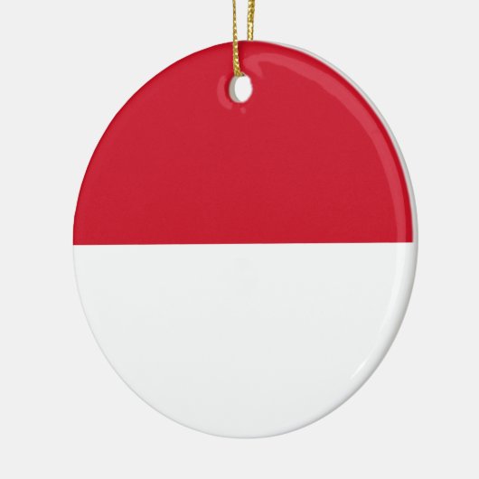 Vlag van Monaco Keramisch Ornament (Links)