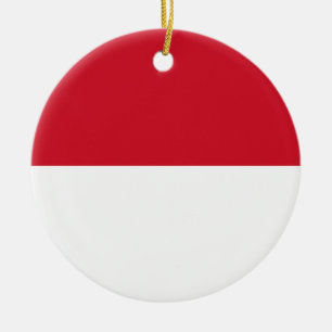 Vlag van Monaco Keramisch Ornament