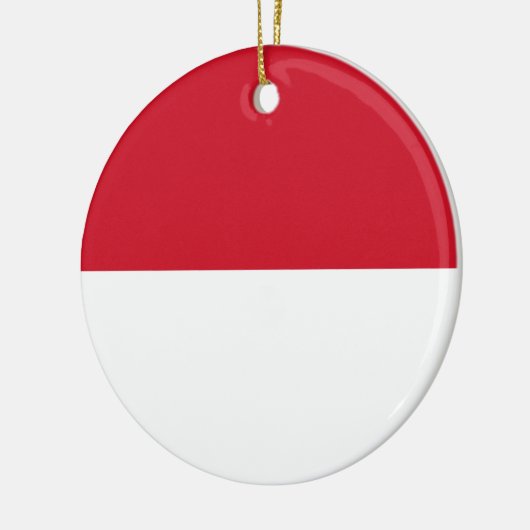 Vlag van Monaco Keramisch Ornament (Links)