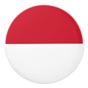 Vlag van Monaco Keramische Knop