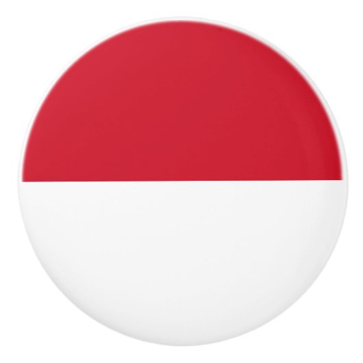 Vlag van Monaco Keramische Knop (Voorkant)