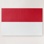 Vlag van Monaco Legpuzzel<br><div class="desc">Dit ontwerp is voorzien van de nationale vlag van Monaco (officieel het Vorstendom Monaco), een soevereine stadstaat, een soevereine staat en een soevereine microstaat op het Franse Riviera in Western Europa. Frankrijk grenst aan het noorden, het oosten en het westen en het Middellandse-Zeegebied aan het zuiden. Het vorstendom wordt algemeen...</div>