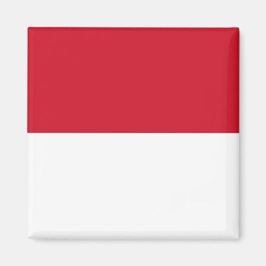 Vlag van Monaco Magneet (Voorkant)