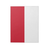 Vlag van Monaco Notitieblok (Linkerzijde)