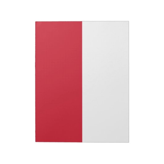 Vlag van Monaco Notitieblok (Linkerzijde)