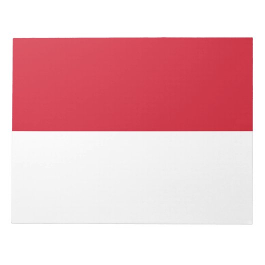 Vlag van Monaco Notitieblok (Voorkant)
