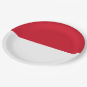 Vlag van Monaco Papieren Bordje (Gekanteld)