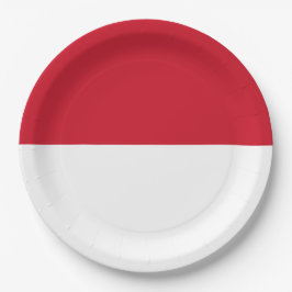 Vlag van Monaco Papieren Bordje