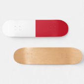 Vlag van Monaco Persoonlijk Skateboard (Horizontaal)