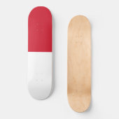 Vlag van Monaco Persoonlijk Skateboard (Voorkant)