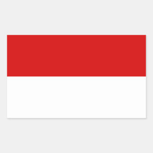 Vlag van Monaco Rechthoekige Sticker