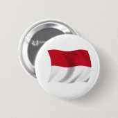 Vlag van Monaco Ronde Button 5,7 Cm (Voorkant /achterkant)