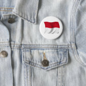 Vlag van Monaco Ronde Button 5,7 Cm (In situ)
