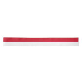 Vlag van Monaco Satijnen Lint (Voorkant)