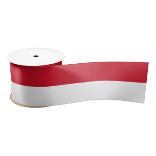 Vlag van Monaco Satijnen Lint