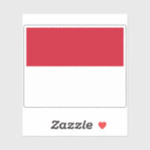 Vlag van Monaco Sticker (Vel)