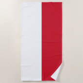 Vlag van Monaco Strandlaken (Voorkant)
