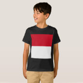 Vlag van Monaco T-shirt (Voorkant volledig)