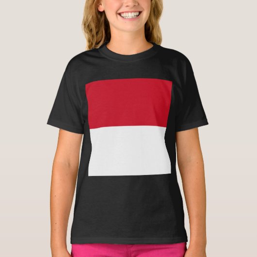 Vlag van Monaco T-shirt (Voorkant)