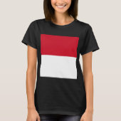 Vlag van Monaco T-shirt (Voorkant)
