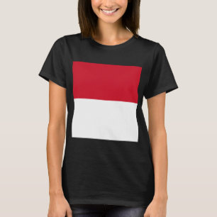 Vlag van Monaco T-shirt