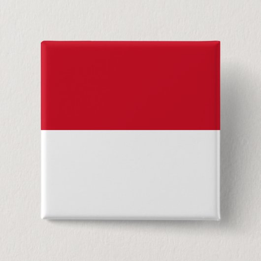 Vlag van Monaco Vierkante Button 5,1 Cm (Voorkant)