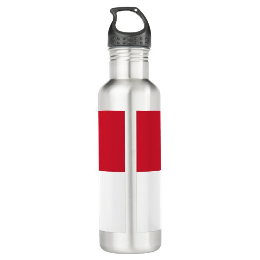 Vlag van Monaco Waterfles (Achterkant)