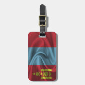 Vlag van Mongolië Bagagelabel (Voorkant verticaal)