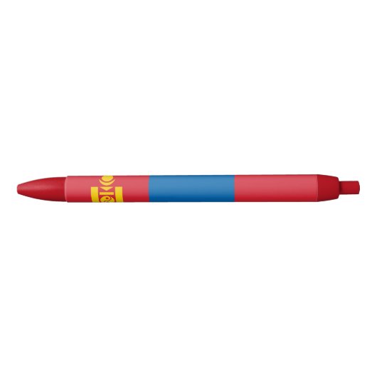 Vlag van Mongolië Blauwe Inkt Pen (Voorkant)