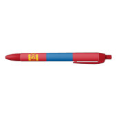 Vlag van Mongolië Blauwe Inkt Pen (Bodem)