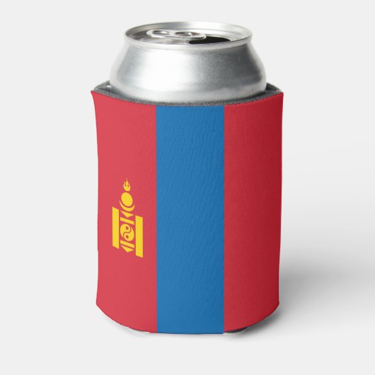 Vlag van Mongolië Blikjeskoeler (Blikje Achterkant)