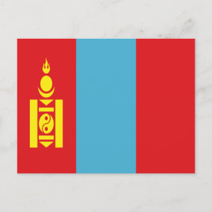 Vlag van Mongolië Briefkaart